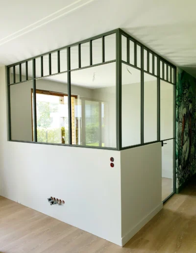 Ścianka-loftowa-wydzielenie-sypialni-Gdańsk