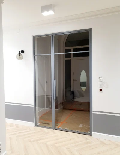 Wiatrolap slupsk przeszklenie stalowe szare